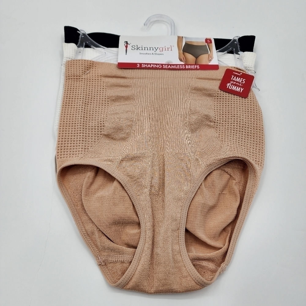 Skinnygirl Seamless Shaping Textured Briefs - 3 Pack - New With Tags